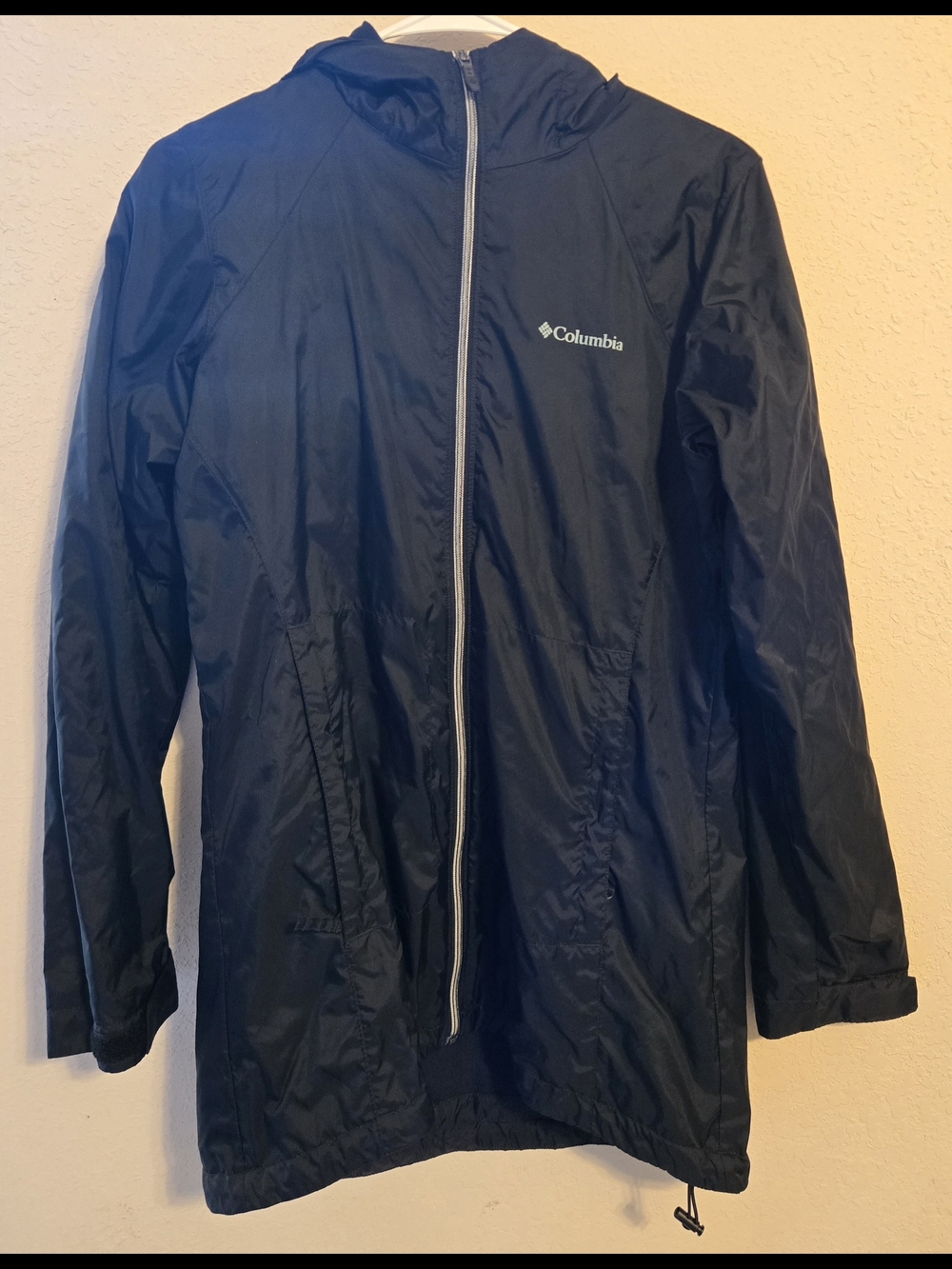 Columbia Lightweight Hooded Womens Rain Jacket - Black